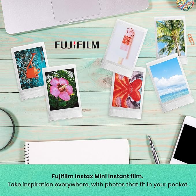 Fujifilm Instax Mini EVO Hybrid Brown Instant Camera | Instax Mini Twin Pack - Image 8