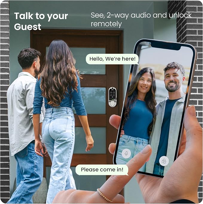 Lockly Vision Smart Lock with Camera, Video Doorbell Keyless Entry Door Lock - Image 6