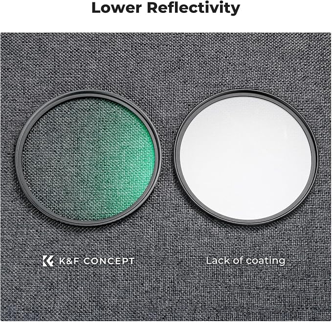 K&F CONCEPT 82mm Black Diffusion 1/4 & 1/8 Filters Kit Mist Cinematic Effect - Image 6