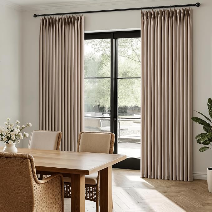 Memory Trained Pinch Pleated Curtains 96 Inches Long, Viral Linen Pinch Pleat - Image 8