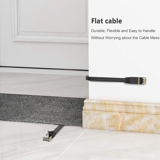Cat 7 Ethernet Cable 25 ft High Speed 10Gbps 600MHz, Shielded Ethernet Cord - Image 4