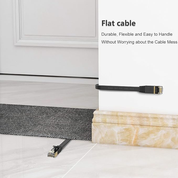 Cat 7 Ethernet Cable 35 ft High Speed 10Gbps 600MHz, Shielded Ethernet Cord - Image 4