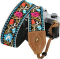 Padwa Lifestyle 2" Wide Classic Crazy Horse Art Cowhide Head Cotton Camera by PadwaLifestyleCameraStrap
