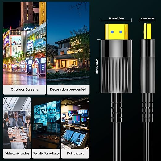 Fiber Optic HDMI Cable 150FT/46M, Long HDMI 2.1 Cable Support 48Gbps High Speed - Image 7