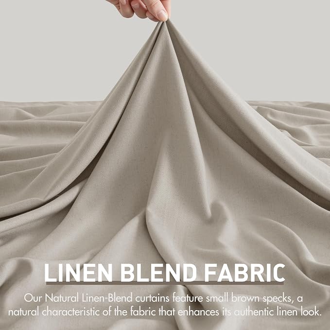 Memory Trained Pinch Pleated Curtains 84 Inches Long, Viral Linen Pinch Pleat - Image 6