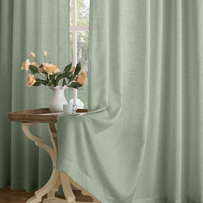 Memory Trained Pinch Pleated Curtains 90 Inches Long, Viral Linen Pinch Pleat - Image 7