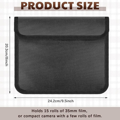 2 Pieces Filmguard Bag Waterproof Storage Carrying Case Xray Proof Bags Film - Image 2