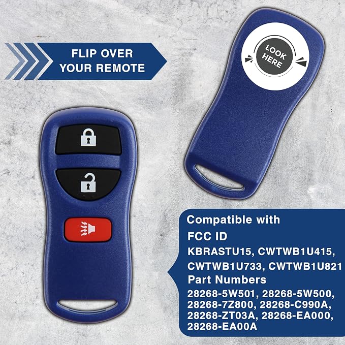 KeylessOption Key Fob for 2002 2003 2004 2005 2006 2007 2008 2009 2010 2011 - Image 5
