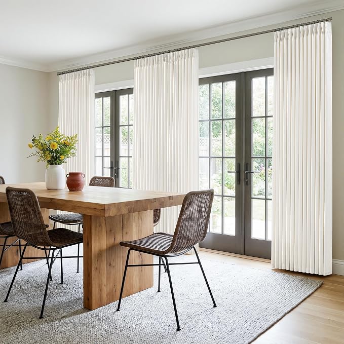Natural Linen Pinch Pleated 84 Inch Long Curtains 4 Panels Set - Image 7
