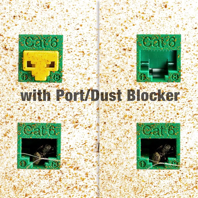 NTW RJ45 Port Blocker & Dust Cover, Network Port Lock, Ethernet Port Protector - Image 9