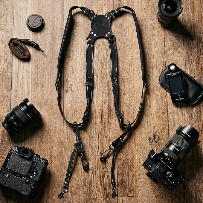 Padwa Lifestyle Black Frosted Dual Camera Harness Strap - Image 11