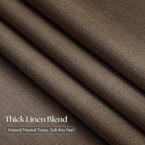 120 Inch Extra Long Dark Brown Curtains - Image 2